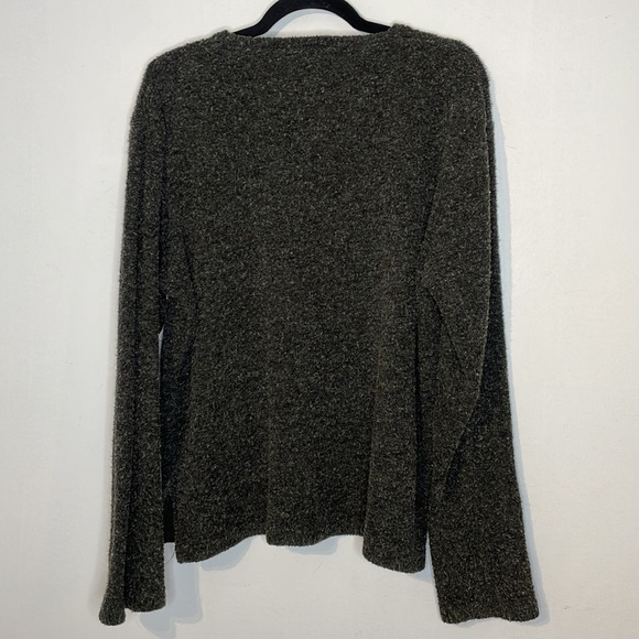 KUWALLATEE cozy charcoal texture long sleeve top - Picture 8 of 8